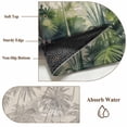 thumbnail image 5 of Watercolor Tropical Front Door Rugs 2x3 ft Palm Tree Monstera Illustration Linen Small Rug for Entryway Non Slip Washable Bathroom Door Mat Absorbent Floor Mat for Indoor Entrance, 5 of 9