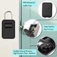 thumbnail image 4 of 4 Digit Combination Portable Key Box Resettable Code Weatherproof Hang or Wall Mount Superior Security Ultra Heavy Duty Silver Black 83X41.5X185mm, 4 of 5
