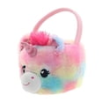 thumbnail image 4 of Way To Celebrate Unicorn Plush Basket, Rainbow, 4 of 5