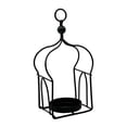 thumbnail image 2 of Candelabro de metal con forma de farol para velas, soporte colgante para velas, regalo decorativo para cumpleaños Negro, 2 of 9