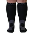 thumbnail image 5 of 3XL Plus Size Unisex Opaque Compression Knee High 20-30mmHg - Black, 3X-Large, 5 of 9