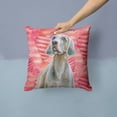 thumbnail image 2 of Carolines Treasures BB9761PW1414 Weimaraner Love Fabric Decorative Pillow 14Hx14W multicolor, 2 of 4