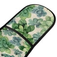thumbnail image 2 of Dailycode Double Sided Oven Mitt with Loop Heat Resistant Kitchen Long Potholders 7" x 35" Succulents Flowers, 2 of 6