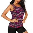 thumbnail image 2 of Fuzoiu pink ribbon bows Print Women's Workout Tank Top,Athletic Racerback Sports Tank,Tops Sleeveless Running Loose Fit Yoga Tops,Active Shirts for Yoga, Running, and Gym-Small, 2 of 7