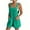 01 Green, variant on Weiqiqre Jumpsuits for Women Casual Summer Casual Rompers Loose Waffle Knit Short Overalls Adjustable Strap Jumpsuit