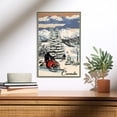 thumbnail image 2 of Canada, Snowmobile Scene Birch Wood Wall Sign (12x18 Rustic Home Decor, Ready to Hang Art), 2 of 5