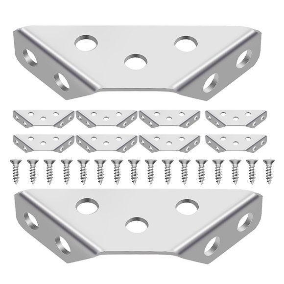 FESTFENDS 10Ud Refuerzos De Para Muebles Y Gabinetes Con Material De Acero Inoxidable