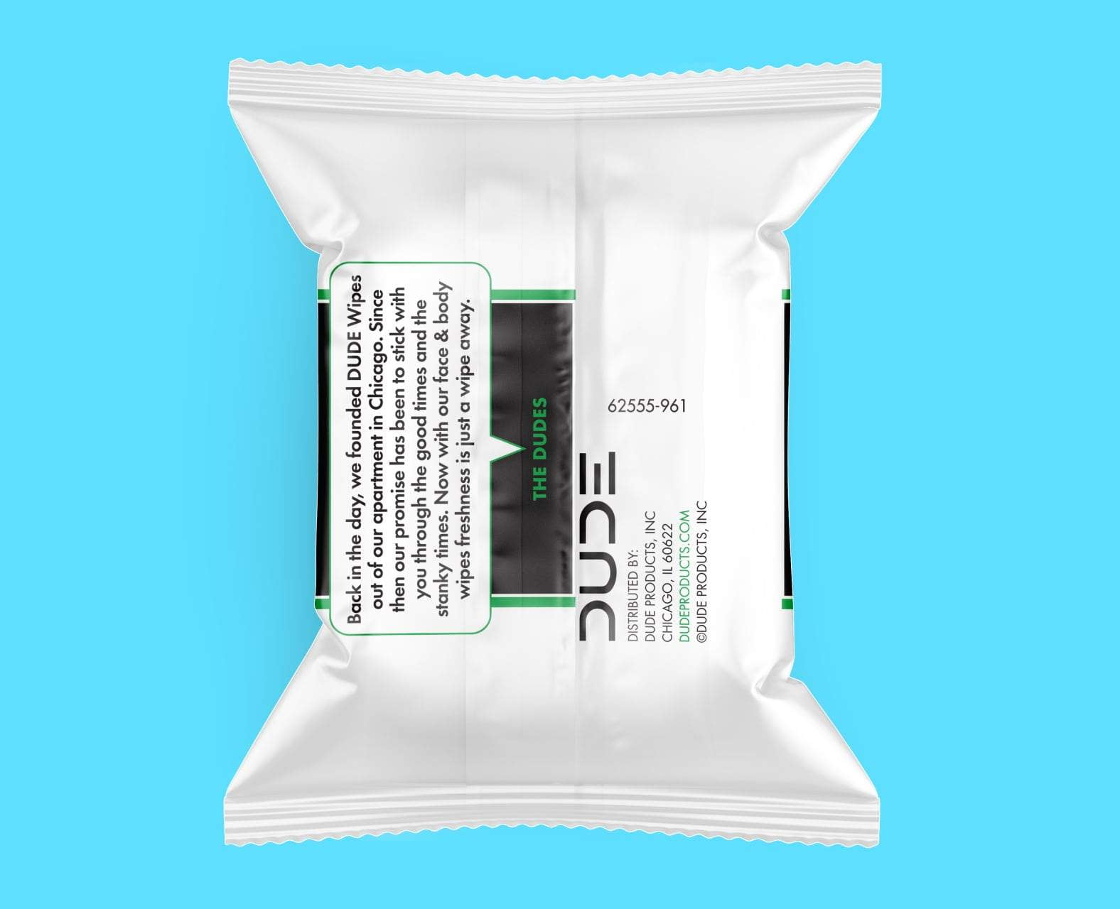DUDE Face Wipes 3 in 1 Cleanse Energize & Moisturize with Pro-Vitamin B5 (30ct)
