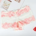 thumbnail image 2 of Panties for Women,Elegant Lace Transparent Triangle Underpants for Women with Contrast Rose Floral Pattern Design,Womens Underwear,White,XL, 2 of 4