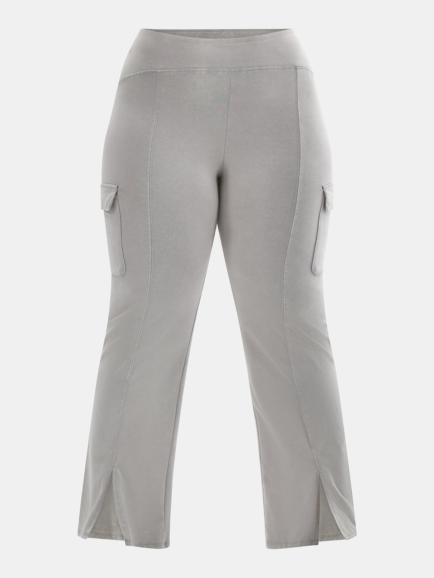 No Boundaries Mineral Wash Flare Cargo Pants, Women's and