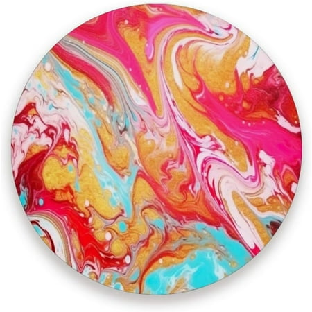

Tangkunup Abstract Marble Coasters Absorbent Drink Coaster Ceramic Stone Coaster with Cork Base Desktop Protection Mat for Home Decor 2PCS 3.9x0.2 Inch