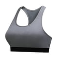 thumbnail image 4 of WCJM Gray Fashion Vest Fitness Bra Sports Women Hollow Pad Yoga Out Running Tank, 4 of 5