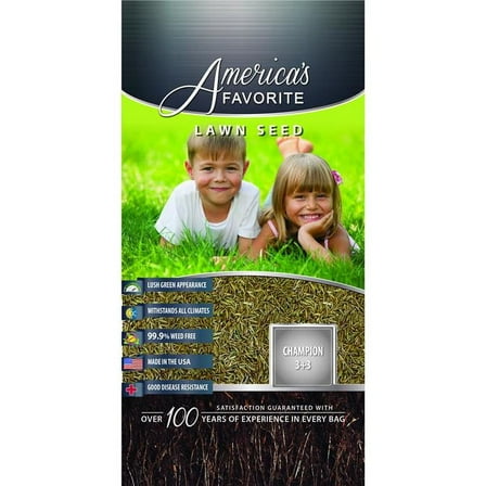 Americas Favorite 861284 50 lbs Champion 3 Plus 3 Tall Fescue Seed, Silver