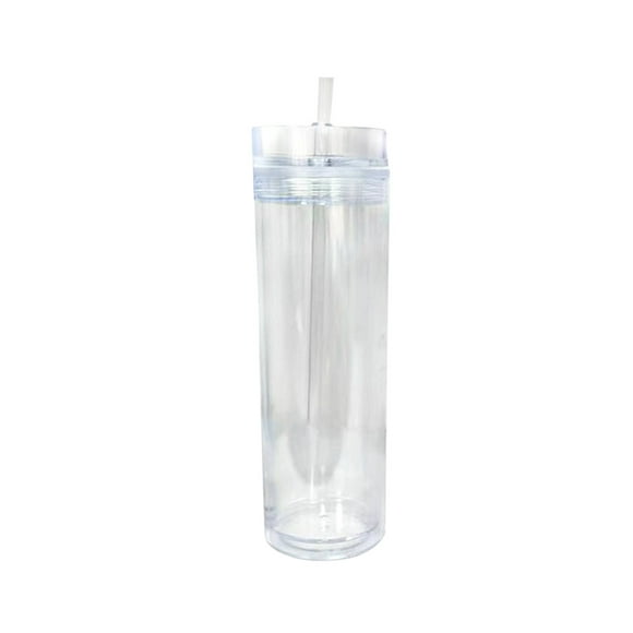 Tumbler With Same Lid And Straw 16 Oz CupDouble Clear Cup Straight Sippy Cup Summer Sports Water Cup Vintage Diner Coffee Cups