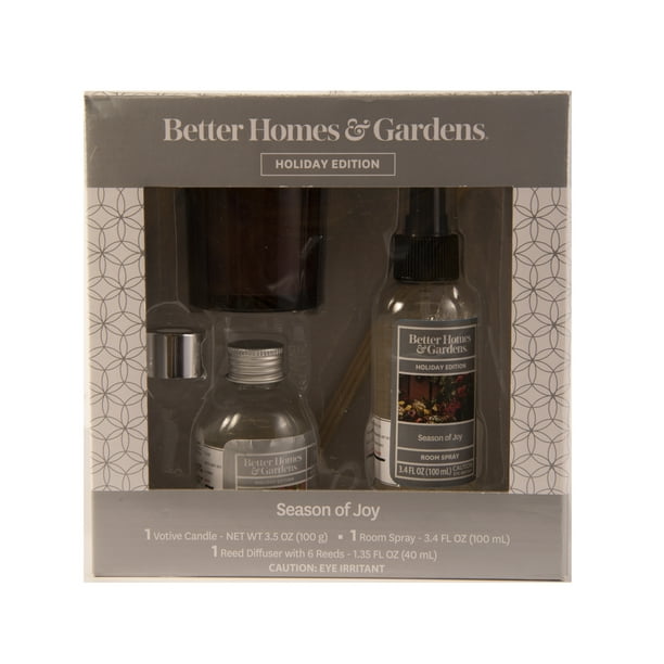 Better Homes & Gardens 3 Piece Seasons of Joy Home Fragrance Gift Set