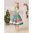 thumbnail image 6 of Seyurigaoka Little Girl’s Christmas Gifts Printed Short Sleeve/Sleeveless Formal Dress, 6 of 9