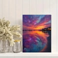 thumbnail image 2 of UK Abstract Sunset Canvas Print, Colorful Modern Art, Ready to Hang for Office Living Room Bedroom, 2 of 8