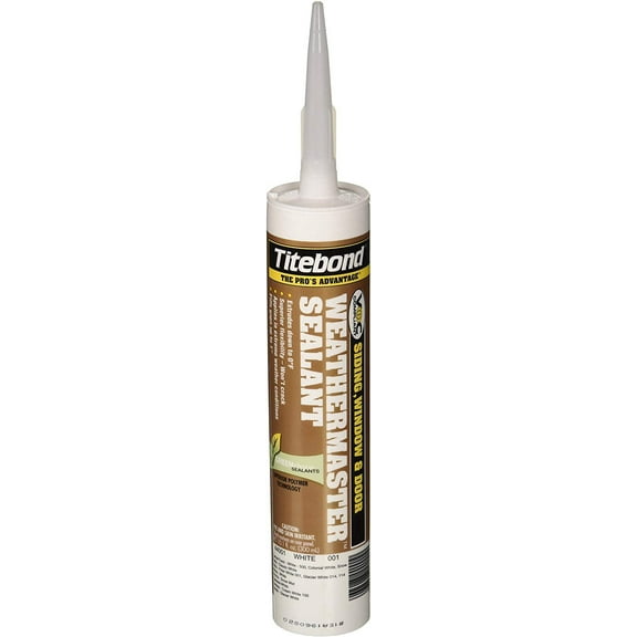 Titebond Weather Master Polymer Caulk Sealant - Cartridge - 10.1 Oz, White