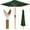 Green, variant on HYJY 10ft Market Umbrella, Outdoor Sun Shade for Backyard, Deck, Poolside, Table w/Woodgrain Pattern, Easy Tilt & Crank - Black