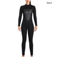 thumbnail image 3 of Combinaison de Plongée Haute Efficacité Anti-Froid Confortable Maillots de Bain Forte Protection Solaire Réduit la Résistance à l'Eau Combinaison Classique Col Rond Femme Noir P, 3 of 7