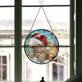 thumbnail image 3 of Tortoise Ornament Christmas 2025, Tortoise Stained Glass Hanging Panel – Radiant Glass Window Art, Perfect for Wildlife Decor, 3 of 5