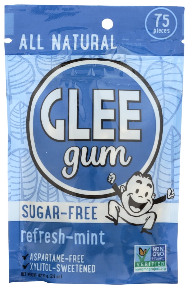 Glee Gum Chewing Gum - Refresh Mint - Sugar Free , 75 Ct