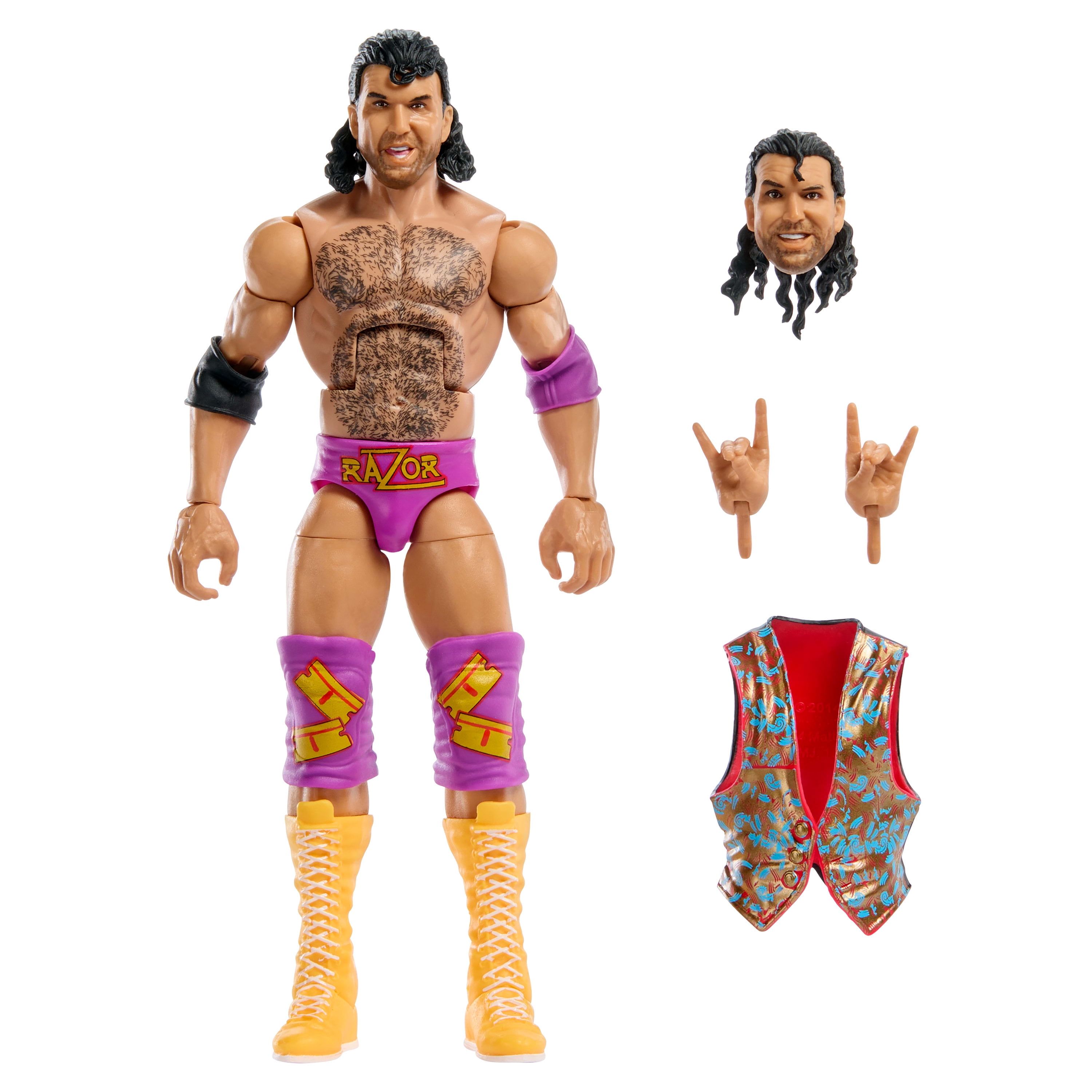 WWE Elite Legends Razor Ramon Action Figure & Accessories, Series 28 6-inch Collectible Set - Walmart Exclusive