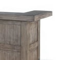 thumbnail image 3 of Yael Bar Cabinet Table, Shelves, Pull Out Tray, 80 Inch, Taupe Brown, 3 of 5