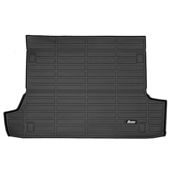 Ikon Motorsports 3D TPE Cargo Trunk Liner Compatible with 2010-2024 Toyota 4Runner W/7 Passenger, Custom Fit All Weather Protection Heavy Duty Rear Trunk Tray Cargo Mats Protector, Black