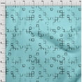 thumbnail image 4 of oneOone Polyester Spandex Aqua Blue Fabric Geometric Fabric For Sewing Printed Craft Fabric By The Yard 56 Inch Wide, 4 of 6