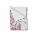 thumbnail image 2 of Orchids Soft Flannel Fleece Blanket, Simplistic Hand Drawing of a Branch of Orchids in Pale Pink Shade Creative Art, Cozy Plush for Indoor and Outdoor Use, 60" x 80", Pale Pink White, by Ambesonne, 2 of 6
