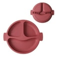 thumbnail image 1 of Assiettes à Succion Antidérapantes avec Base Divisée / Assiette Sans BPA pour Bébé et Tout-Petit, 1 of 5