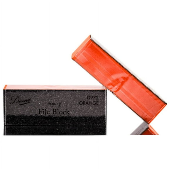 Color : Med/Fine - Orange , Diane Sanding Block , Hair Scalp - Pack of 1 w/ SLEEKSHOP Teasing Comb