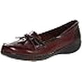 thumbnail image 3 of CLARKS Mocassin à Enfiler Ashland Bubble pour Femme, Cuir Brun, 7.5 2W US, 3 of 4