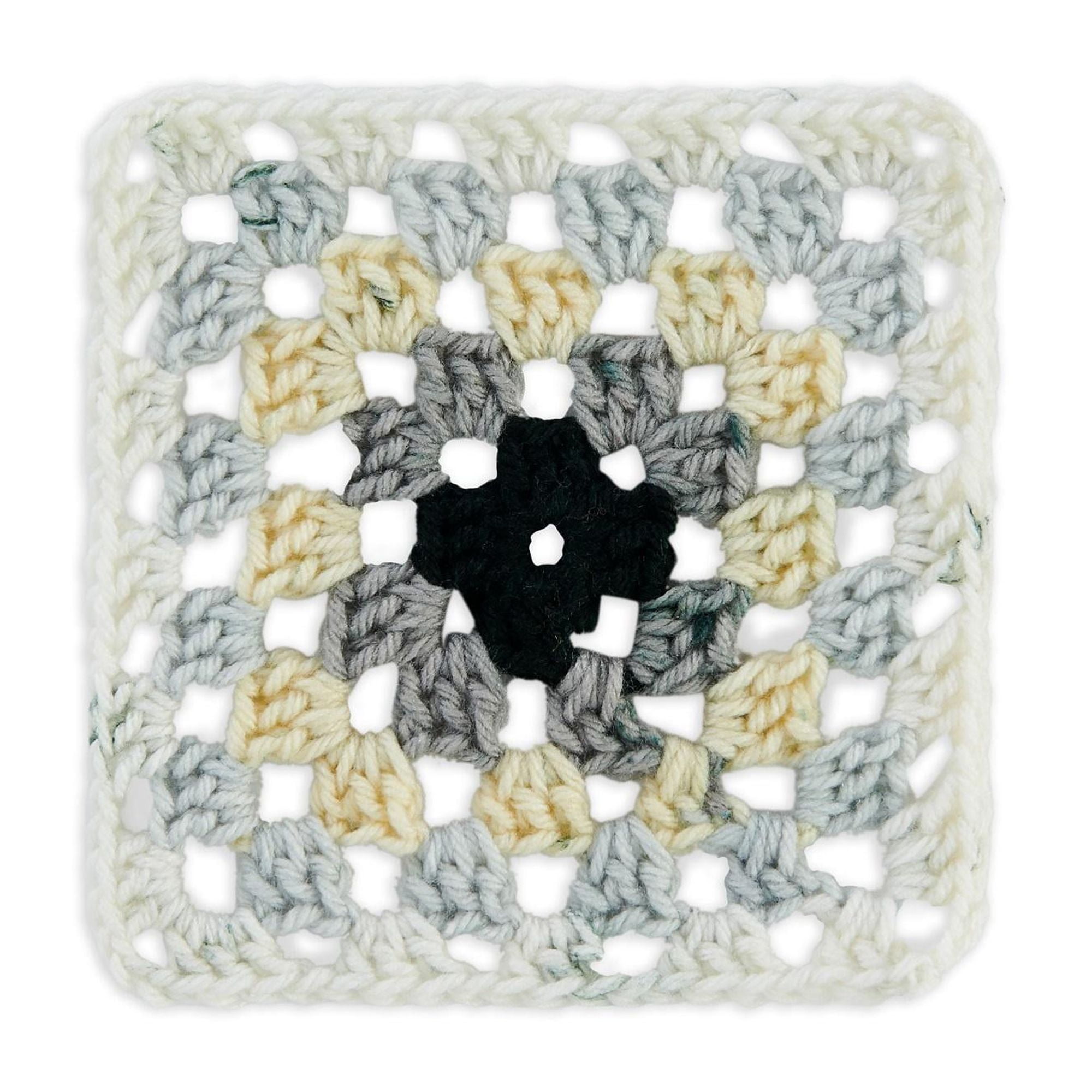 (2 pack) Red Heart Granny Square Yarn, Soft White - Shadow, #4 Medium, Acrylic, 8.8oz/250g, 417 Yards