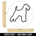 thumbnail image 2 of Welsh Terrier Dog Outline Self-Inking Rubber Stamp Ink Stamper - Red Ink - Medium 1 Inch, 2 of 7