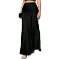 thumbnail image 2 of Women Fall Skirts Business Casual Clothes High Waisted Cocktail Party Wedding Guest Mermaid Maxi Skirt Black XS, 2 of 9