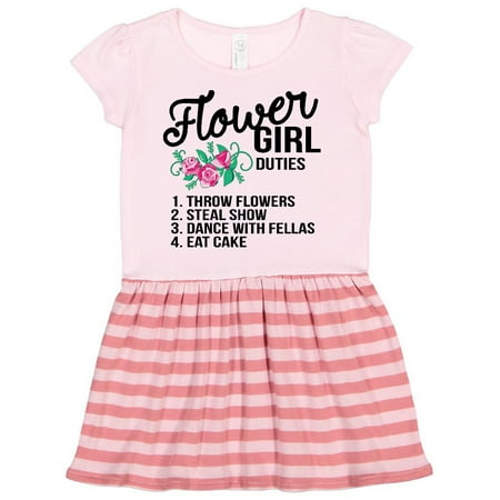 

Inktastic Flower Girl Wedding Duties Gift Toddler Girl Dress
