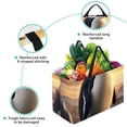thumbnail image 3 of Penguin Large Capacity Oxford Cloth Picnic Basket Reusable Laundry Bag Easter Basket Foldable Box, 3 of 7