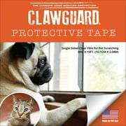CLAWGUARD Protection Tape - Durable Single-Sided Shield Protection Against Cat & Dog Scratching Furniture, Couch, Window Sill, Car Door, Glass & More! Clear