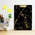 thumbnail image 6 of FMSHPON Black Gold Marble Clipboard Hardboard Wood Nursing Clip Board and Pull for Standard A4 Letter 13x9 inches, 6 of 8
