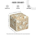 thumbnail image 4 of Lsque cute geese and chicks Printed Tissue Box Cover Holder, Facial Paper Organizer Dispenser,Square with Bottom Belt, PVC Leather Decorative Organizer, 4 of 7