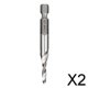 thumbnail image 1 of 2x Brocas de vástago hexagonal HSS 6542 broca combinada y broca de rosca broca avellanadora (M3, , M5, M6, M8, M10) 2 piezas, 1 of 8