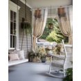 thumbnail image 4 of nqOlkjepod Outdoor Curtains for Patio Waterproof, Brown Painting Outdoor Privacy Panels Grommet, Modern Abstract Retro Art Aesthetics Blackout Outside Curtains for Porch/Cabana 54"x84", 1 Panel, 4 of 8