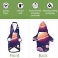thumbnail image 6 of Fotbe Planet Pastel Galaxy Print Small Dog Sweater Hoodies Pet Grey Hooded Soft Fleece Sweatshirts with Pocket Fall Winter Puppy Cat Sweaters Warm Clothes-Large, 6 of 7