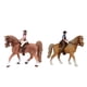thumbnail image 1 of 2pcs Animal Figure Competition with Detachable Figurine Statue for children 3- Old Gifts marrón01 Yotijar Juego de figuritas de caballos, 1 of 8