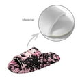 thumbnail image 4 of Psesaysky Cherry Blossom Axolotl Print Open Toe House Slippers for Women Men Soft Cotton Indoor Shoes Memory Foam Slip On Bedroom Slippers, Size 9-10, 4 of 7