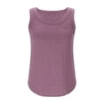 thumbnail image 5 of GERsome Tank Tops for Women Summer U Neck Sleeveless T Shirts Solid Color Trendy Loose Fit Curved Hem Beach Vacation Tops S-2XL, 5 of 5