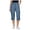 Blue, variant on vigerkar Cargo Capri Pants Women High Waisted Elastic Capris Trousers Cropped Pants with Pockets Casual Work Clothes (Blue, XXL)