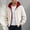 Beige, variant on Hood Zip Up Jacket For Mens Raglan Sleeve Baggy Solid Color Coat With Zipper Pokcets Fall Casual Daily Tops Black XL